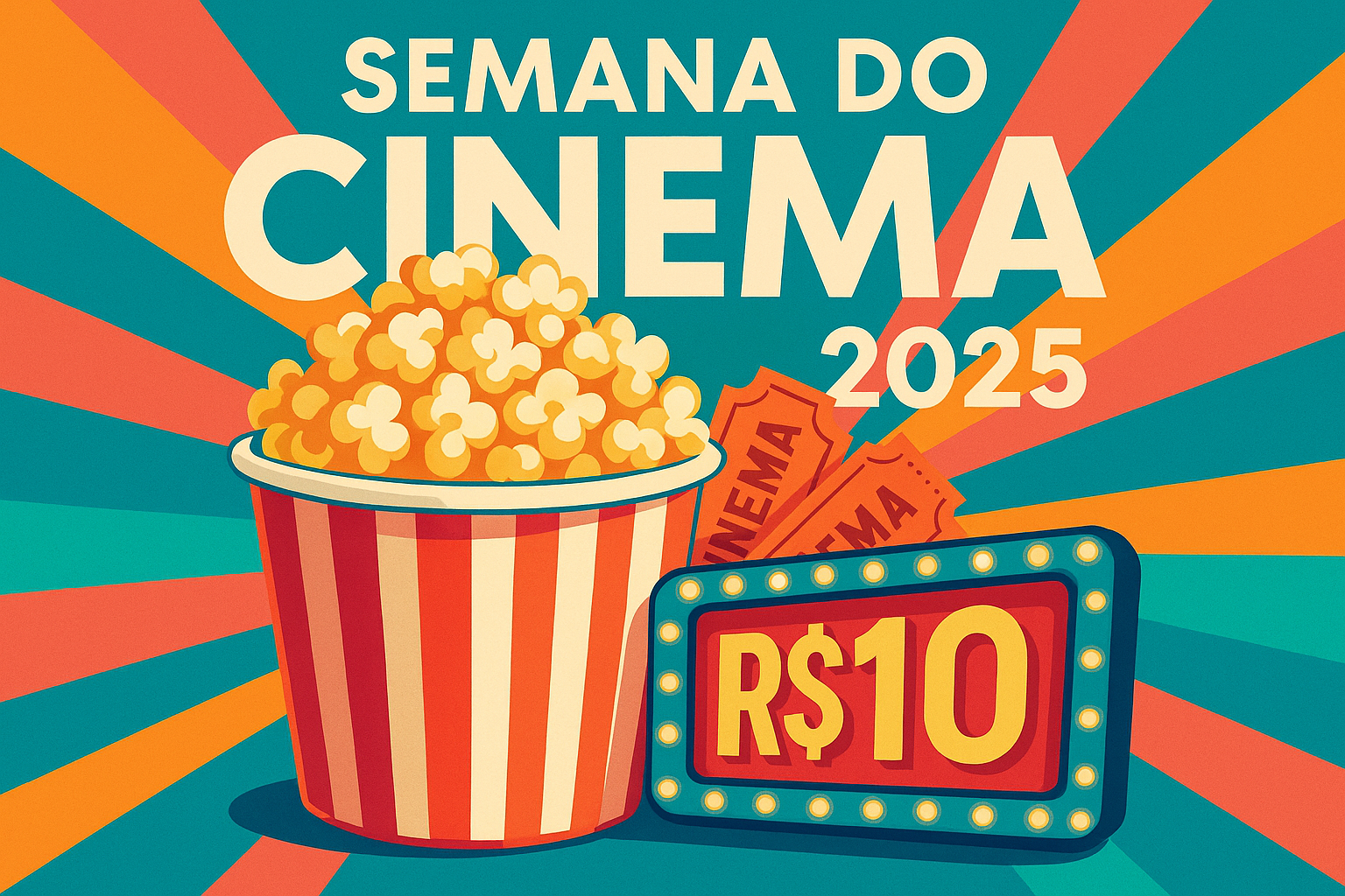 Cartaz promocional da Semana do Cinema 2025